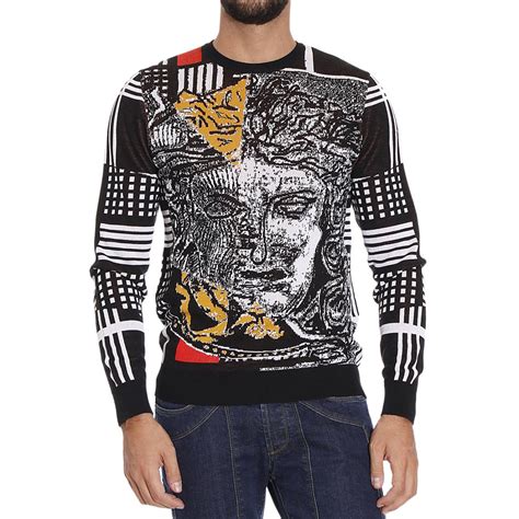 versace jeans jumper mens|versace men's knitwear.